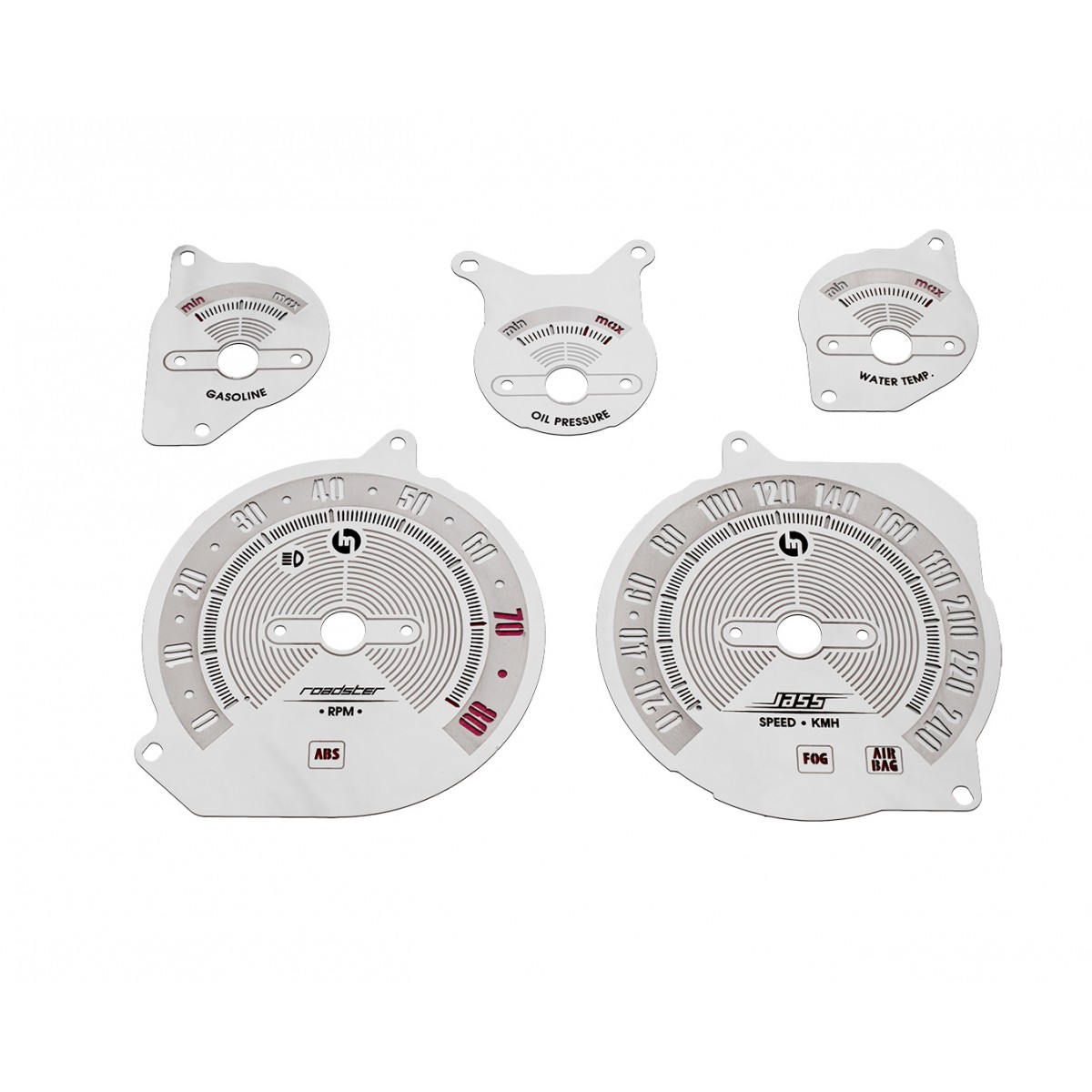 Classic Stainless Steel Gauge Faces MK2/NB 